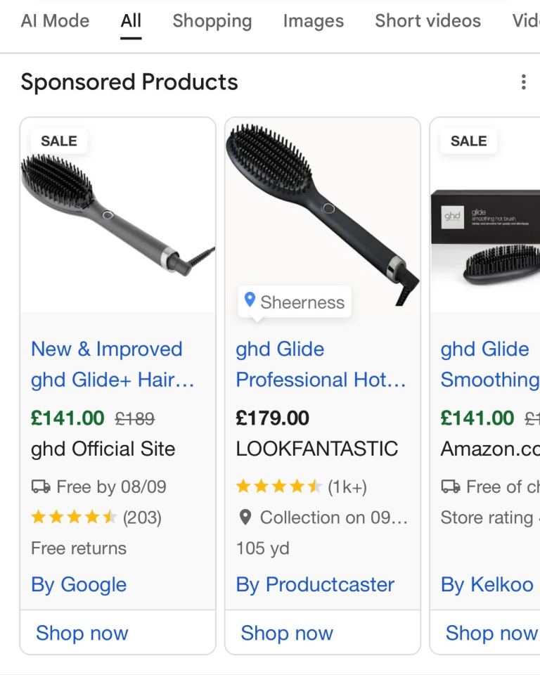 ghd Glide Professional Hot Brush - post photo tomorrow and Home