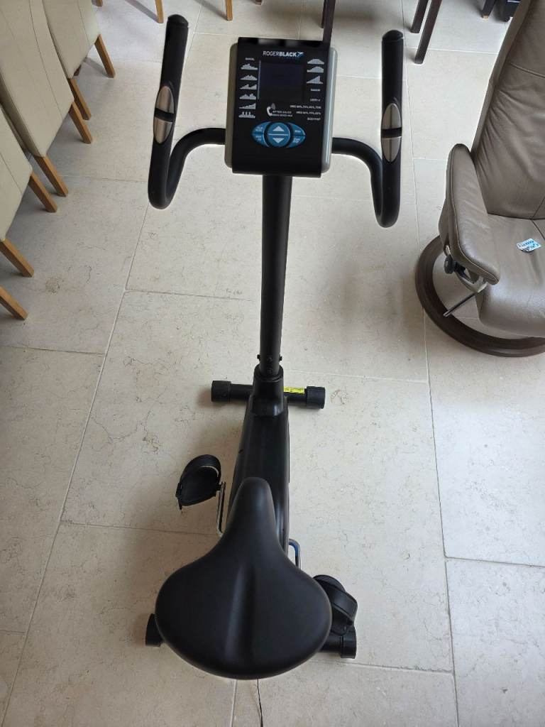 Roger BLACK exercises  bicycle 