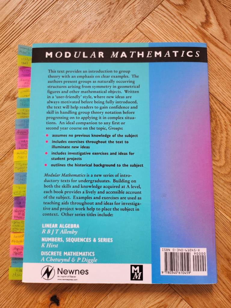 Groups by C R Jordan and D A Jordan