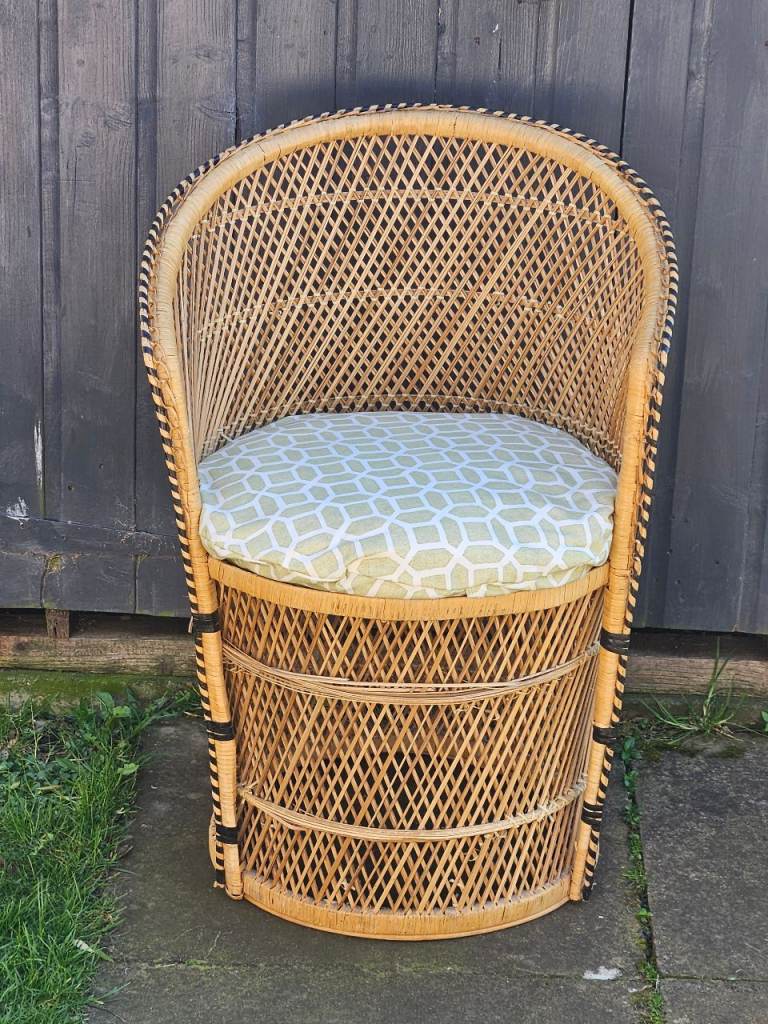 Retro / Vintage 1970s cane / wicker chair £30