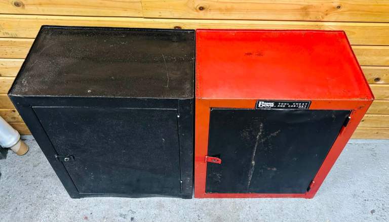 2 X Large Tool Chest / Cabinets Power devil Storage Boxes