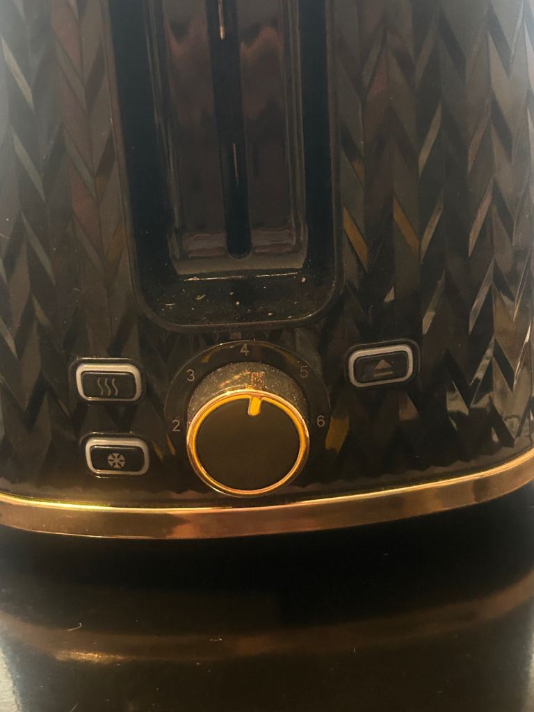 Goodmans Black Toaster with Diamond Design – Good Condition