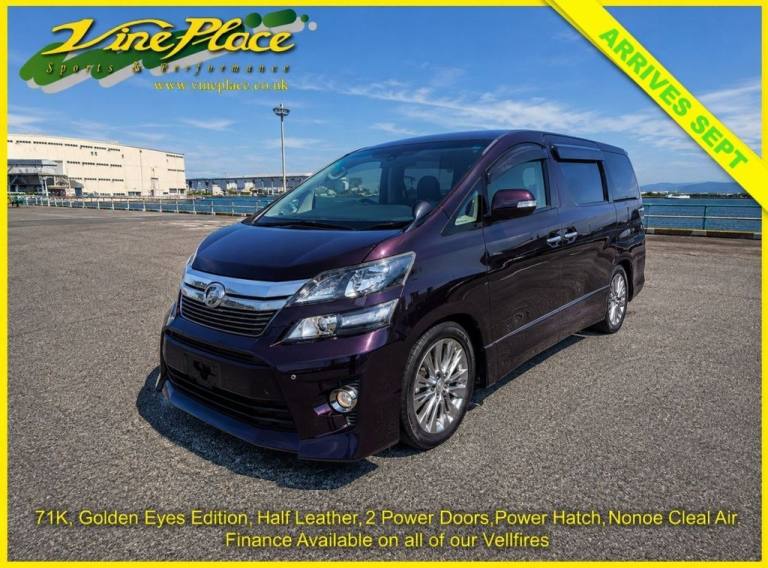 2013 Toyota Vellfire 2.4Z Golden Eyes, 7 Seats, Auto MPV Petrol Automatic