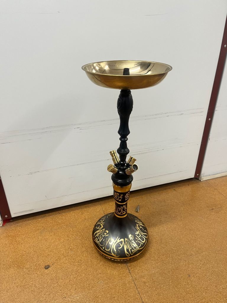Elegant Black & Gold Hookah/Decorative Display Piece 