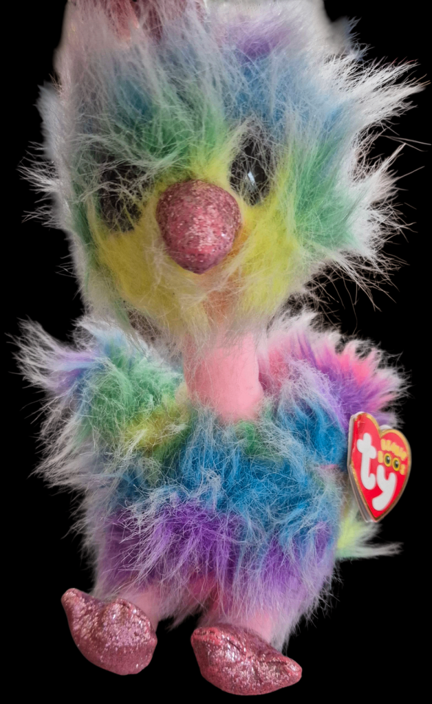 Ty Beanie Boo Asha the Ostrich Bird Pastel Plush 15cm Smoke And Pet Free Home 
