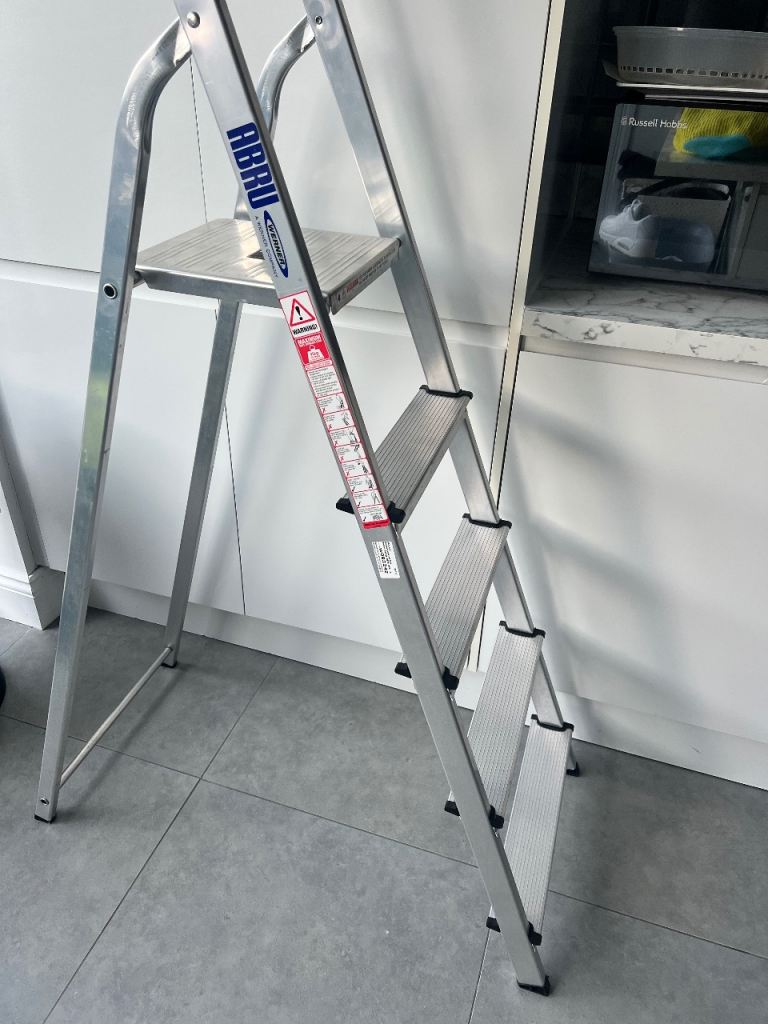ABRU Werner Aluminium Step Ladder - Good Condition, £35.00 for Sale