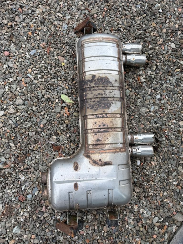 BMW E46 M3 Genuine OEM Gutted / De-Baffled Exhaust Back Box