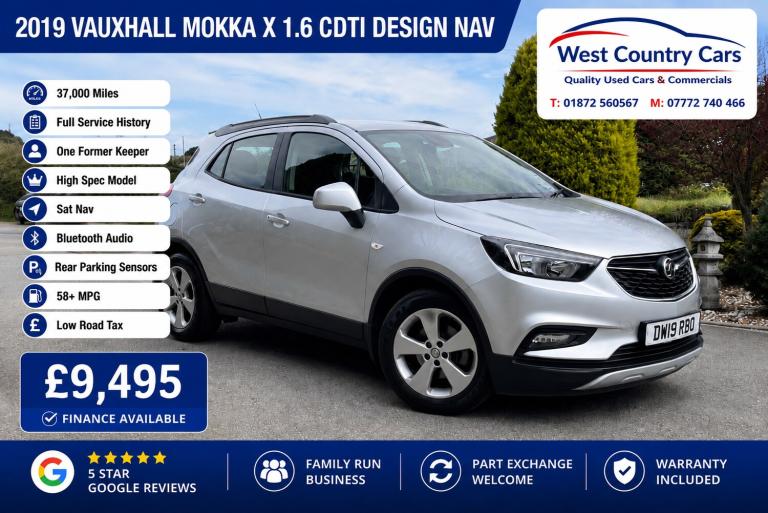 2019 Vauxhall Mokka X 1.6CDTi ecoTEC D [136] Design Nav 5dr HATCHBACK Diesel Manual