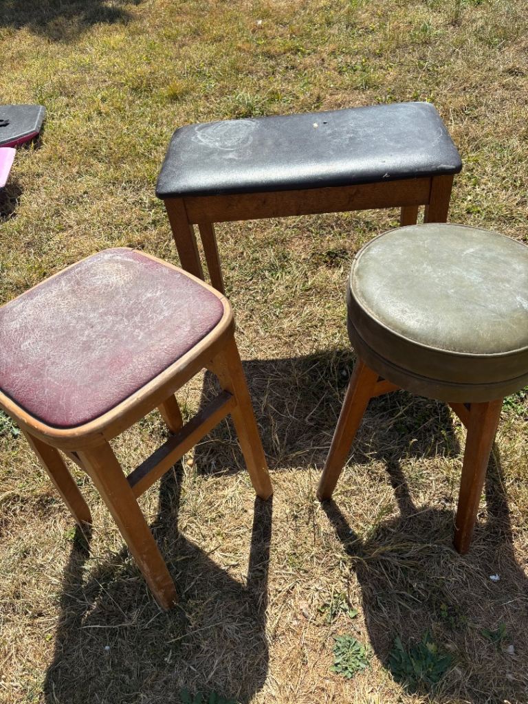 Free - 3 x wooden stools