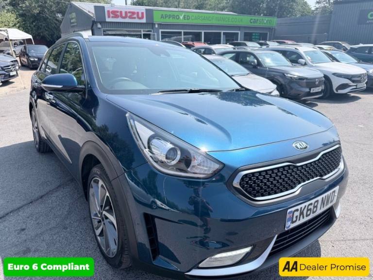 2018 Kia Niro Blue 1.6h GDi 3 SUV, 30,140 miles, Euro 6 hybrid, Automatic, JBL audio, Sat ESTATE ...