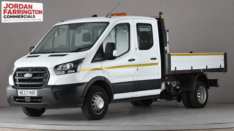 2023 FORD TRANSIT DOUBLE / CREW CAB TWIN REAR WHEEL DRIVE TIPPER *** AIR-CON ***