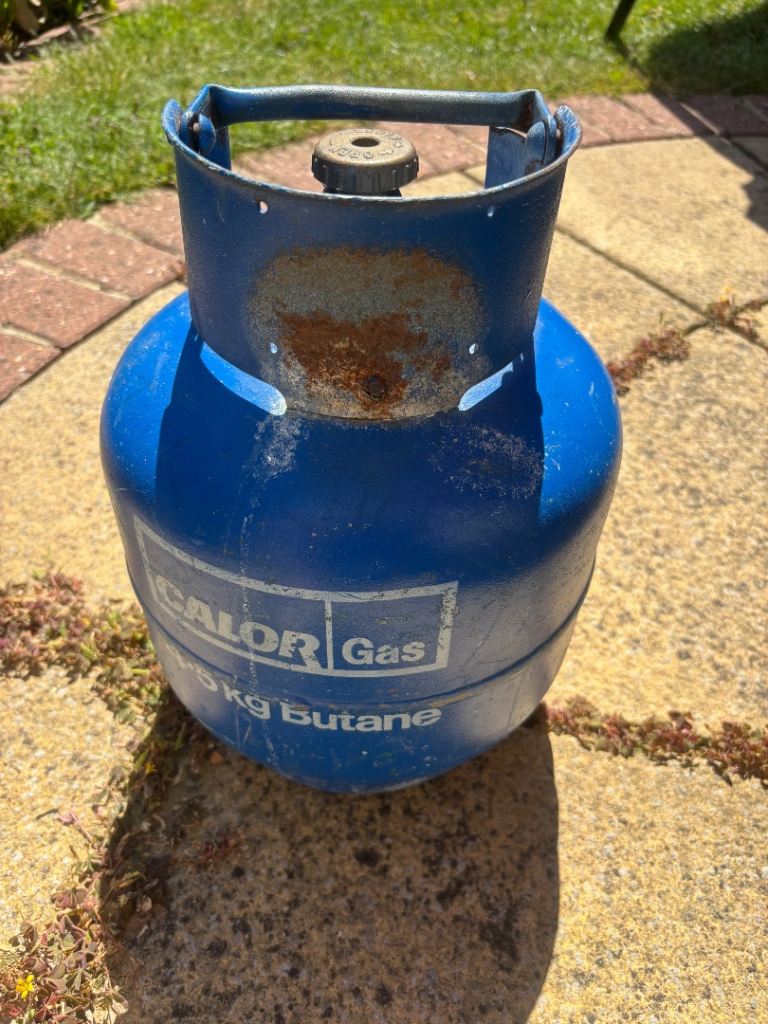 Calor Gas 4.5kg butane bottle half full 