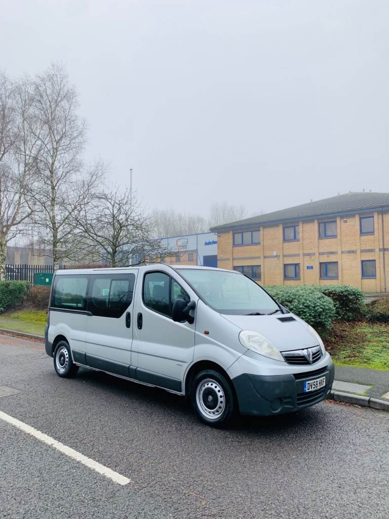  2008 2.0 Vauxhall Vivaro LWB MINIBUS COMBI VAN 147K miles MOT till 4/2026 like Trafic Primastar