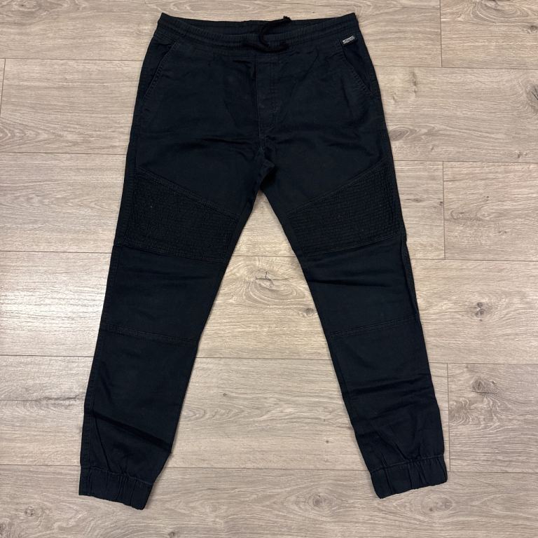  Boys H&M black joggers with mesh panels - 13/14 yrs