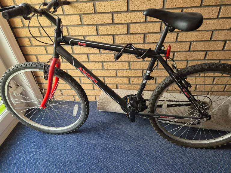 Arden Trail Mountain Bike – Black and Red, Good Condition