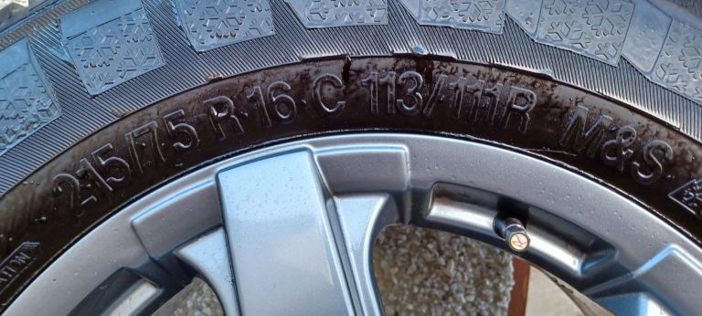 Winter tyres on 16” Fox alloy wheels