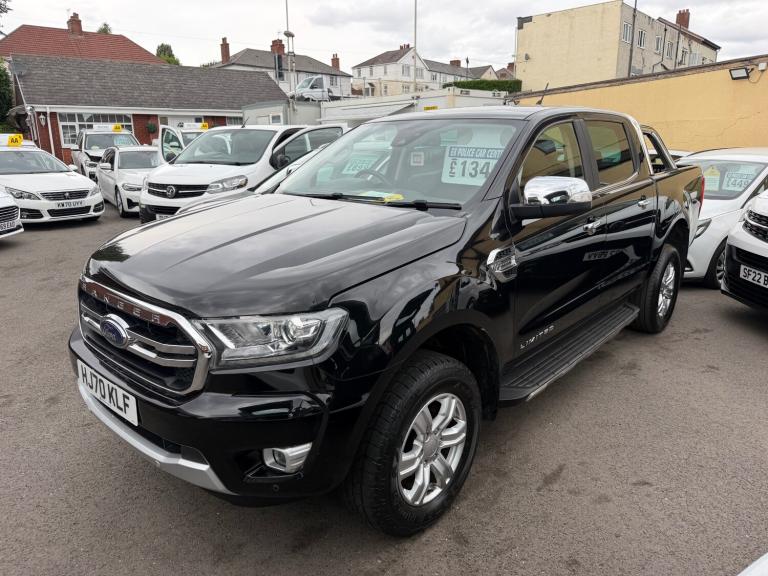 2020 70 FORD RANGER 2.0 ECOBLUE 170 LIMITED 1 4WD BLACK DOUBLE CAB PICK UP 4X4