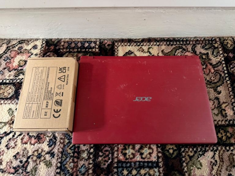 Acer Laptop - Red, Good Condition, 64GB Storage