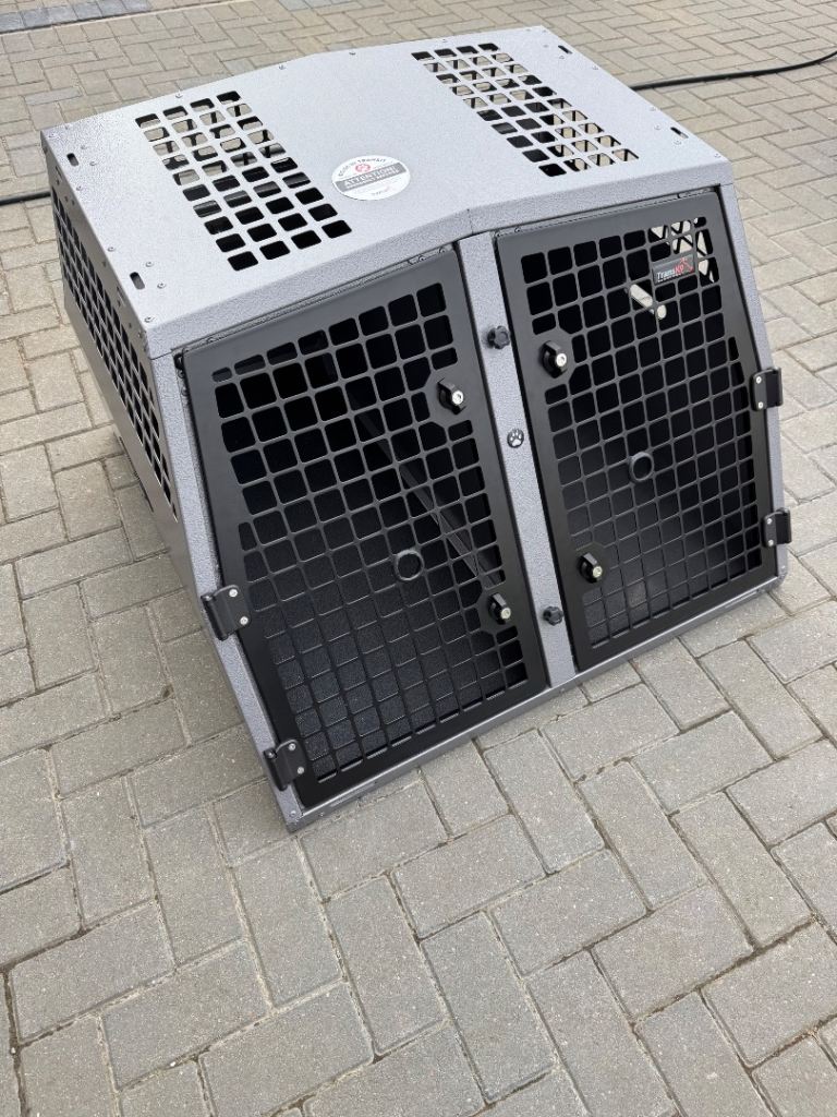 Car Dog Cage - TransK9 C51 Double Dog Cage