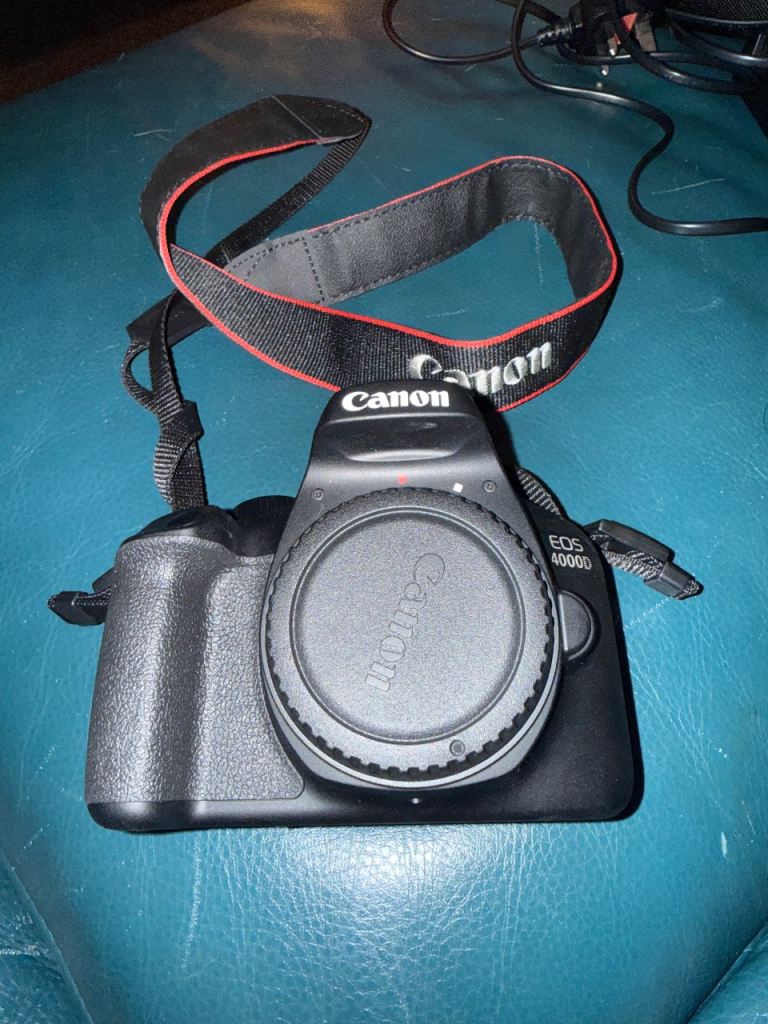 Canon EOS 4000D camera and 50mm lense 