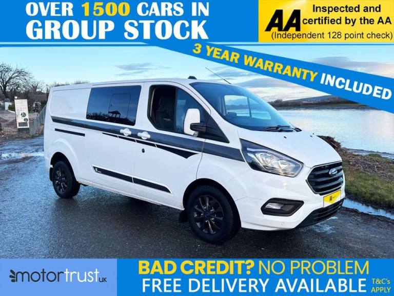 2019 Ford Transit Custom **NO VAT!**6 BERTH**2.0 320 EcoBlue Limited Crew Van Double Cab 5dr Dies...