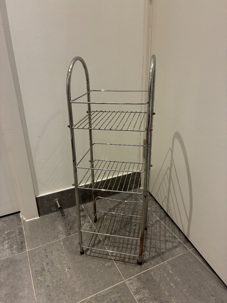 Metal bathroom storage