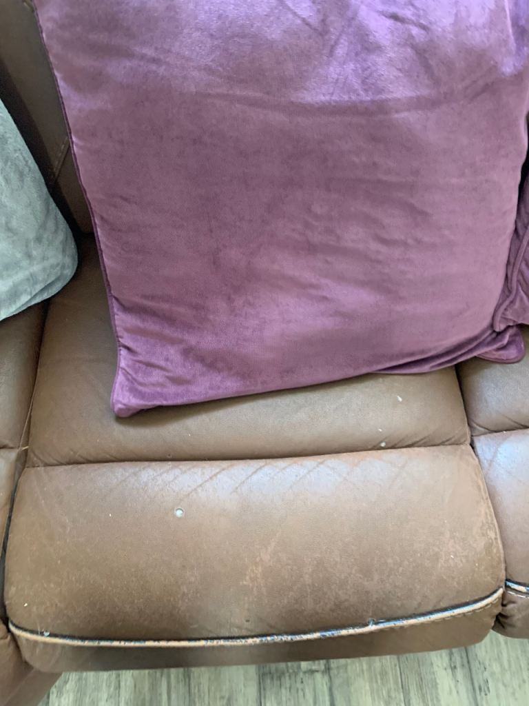 Brown Leather corner sofa