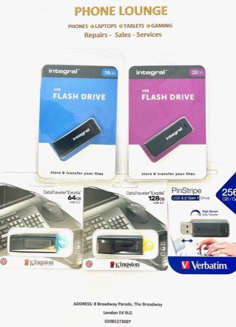 High-Speed USB Flash Drives (16GB - 256GB)