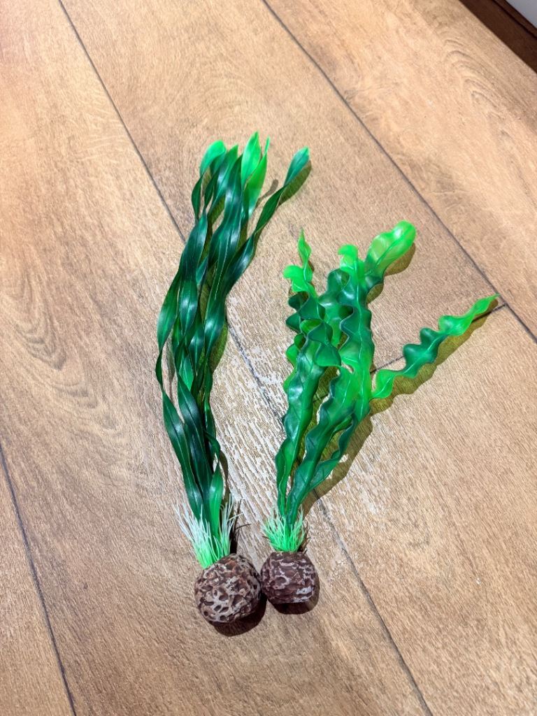 2 x BiOrb Aquarium Fish Tank Weighted LARGE Plants Excellent Condition