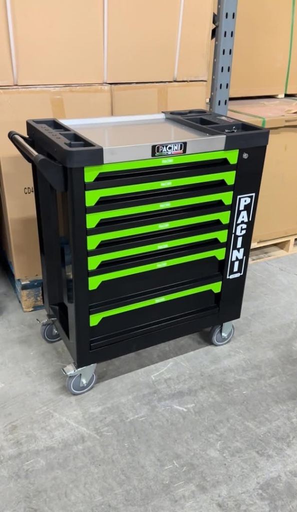 PACINI 7 DRAWER TOOL BOX WITH TOOLS