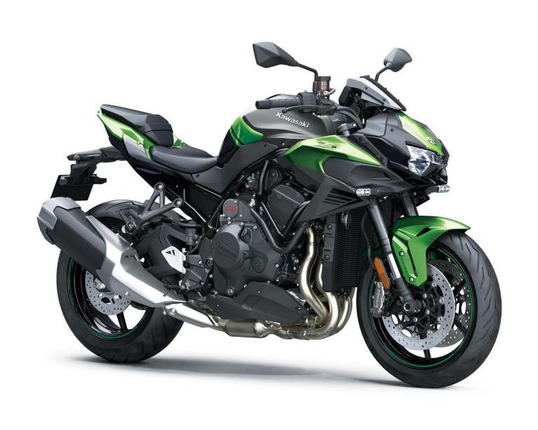 New Kawasaki Motorcycle Z H2 Supercharged Naked Green SAVE £1,800