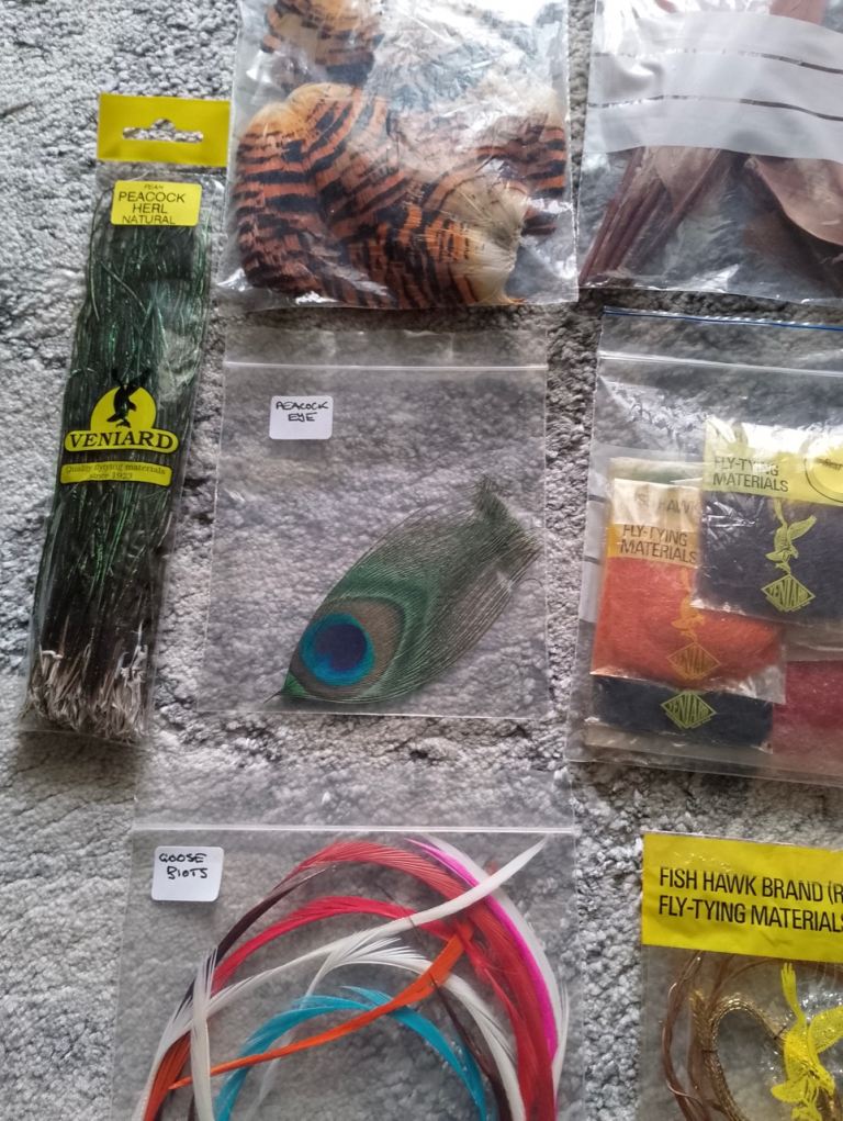 Smaller box of fly tying materials - job lot £15