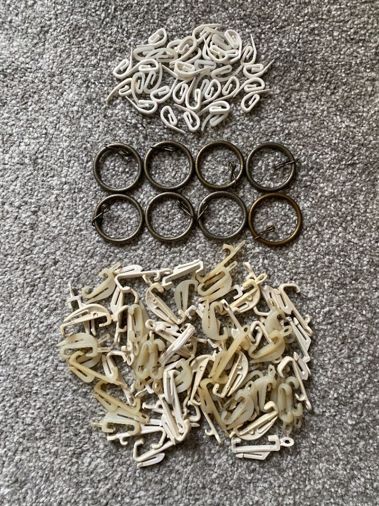 Curtain rings and hooks