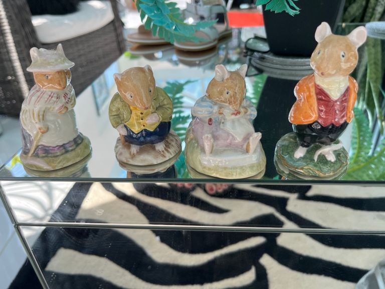 Royal Doulton Beatrix Potter Figurines - Set of 4, Good Condition