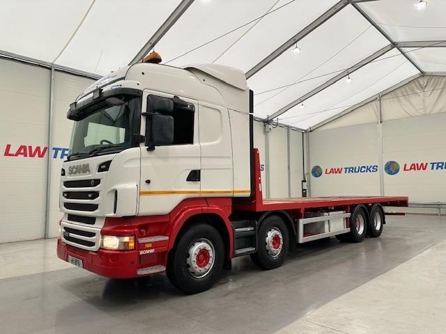 Scania R420 8x2 12 Tyre Rear Lift Sleeper Cab Flatbed