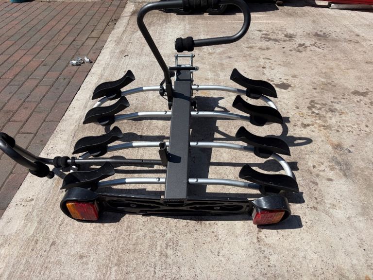 MOTTEZ Bike Carrier for 4 Bikes – Towbar Mount, Good Condition