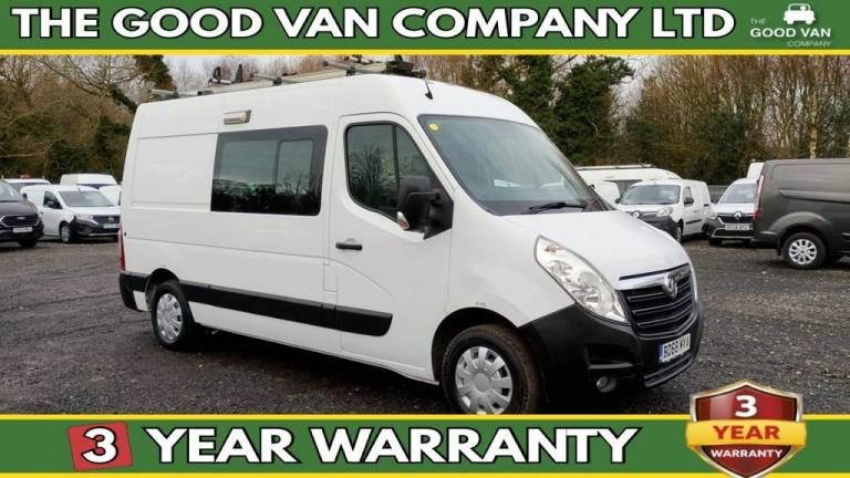 2019 Vauxhall Movano L2 H2 Crew Van with Integrated Mess Unit With Air Conditioning Cdti 130 PS. ...