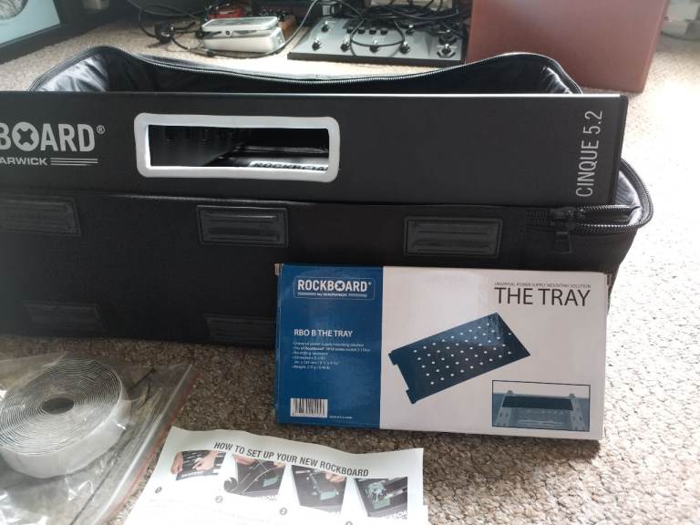 Pedalboard. Warwick Rockboard CINQUE 5.2 with gigbag