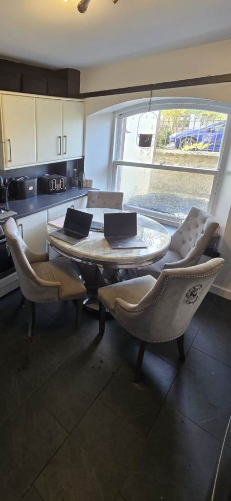 Marble table and chairs