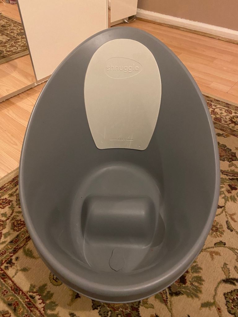 Shnuggle Newborn Baby Bath - Grey