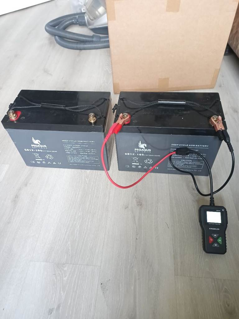 2 x DEEP CYCLE AGM BATTERY 
