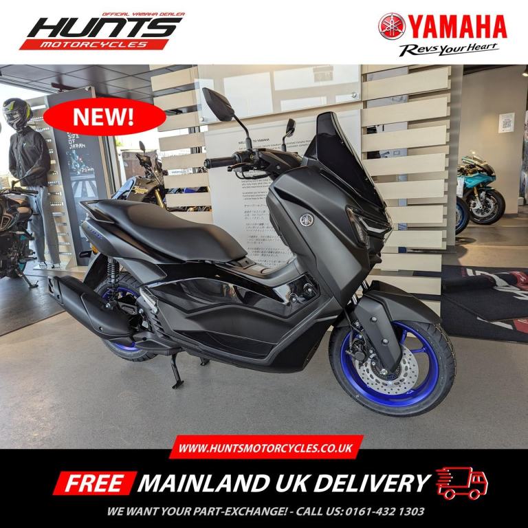 New Yamaha NMAX 125 Scooter. Black. £3,600 On The Road (NO ADMIN FEES!)