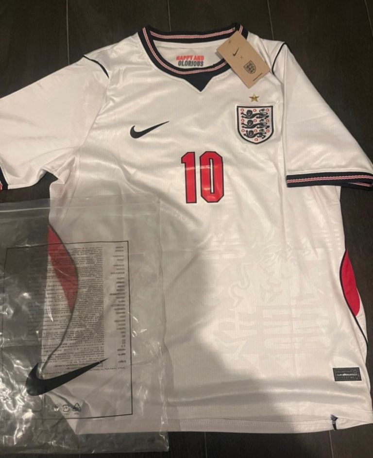 Brand New England football shirt World Cup 2026 homesize small men’s Bellingham 10