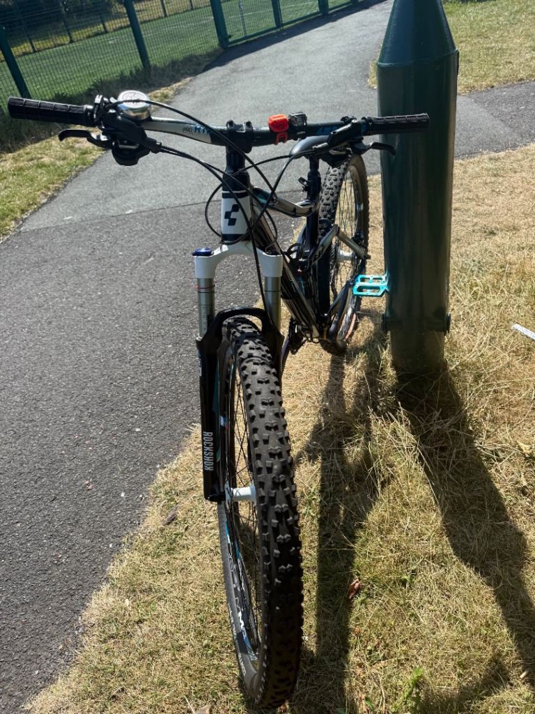 Cube Full Suspension Mountain Bike – Black & Blue, Good Condition
