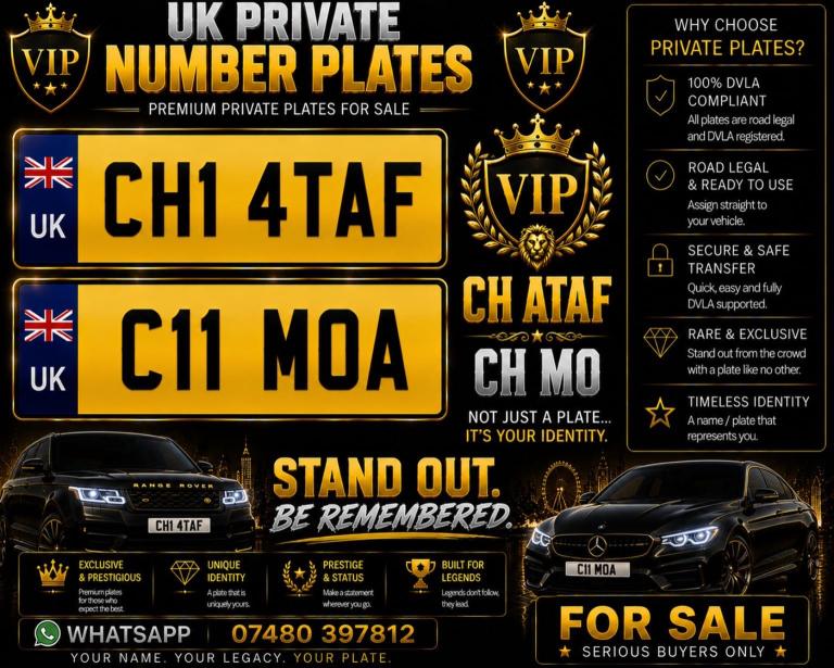 PRIVATE NUMBER PLATE CH MOA CH ATAF 