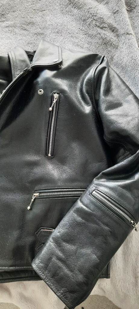 Biker retro leather jacket