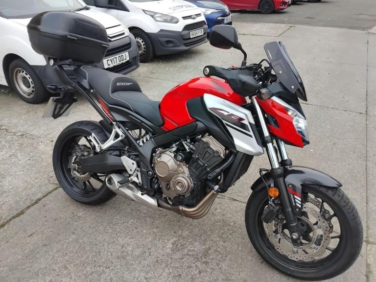 2017 17 HONDA CB 650 FA-H CB650 FA LUGGAGE TOURING EXTRAS HPI CLEAR NEW MOT