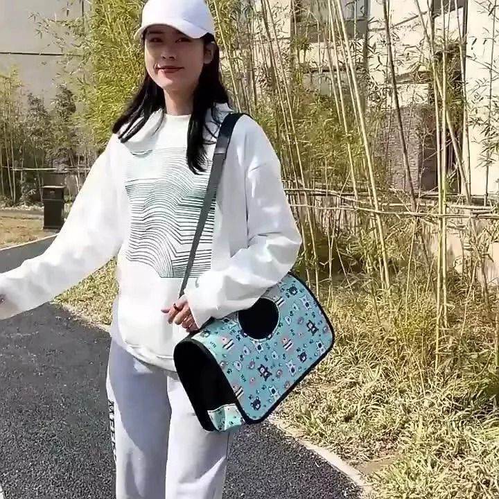 Portable Pet Carrier Tote Bag – Cats & Puppies, Travel, 4 Colours