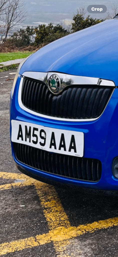 Private number plate