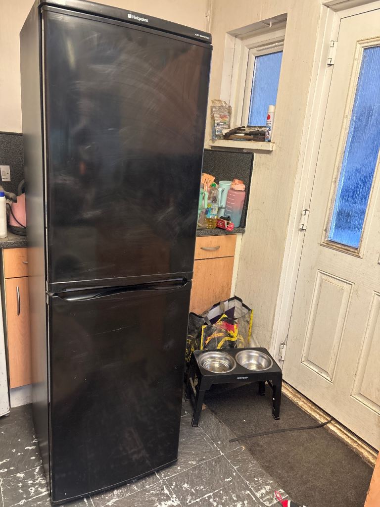 Hotpoint Black Fridge Freezer – Good Working Order